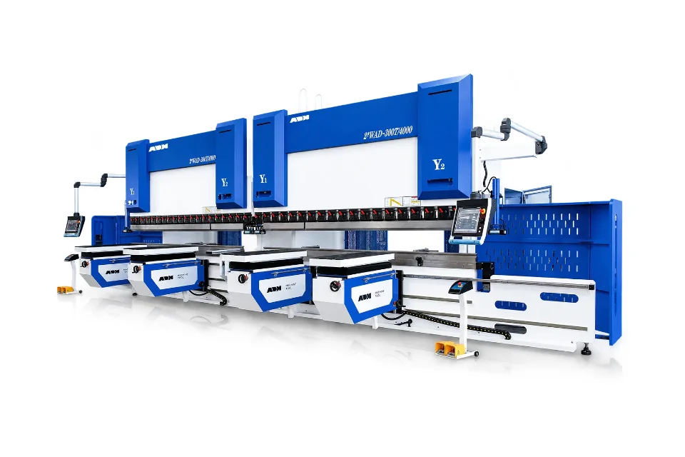 Two ADH WAD press brakes working in tandem